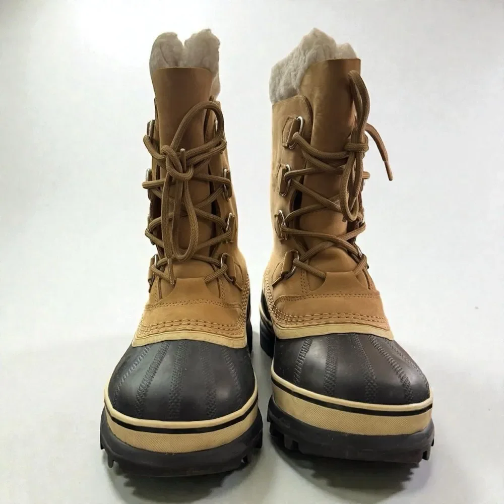 Sorel Caribou WP Waterproof  Boots Black and Tan